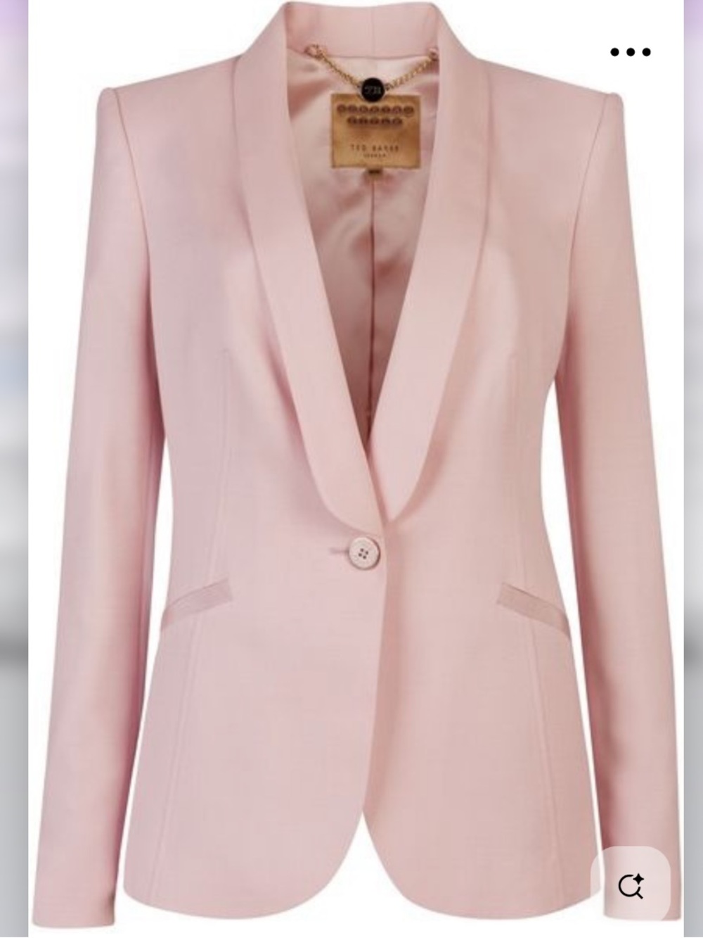 Ted Baker Pale Pink Jayne Tailored Blazer Small